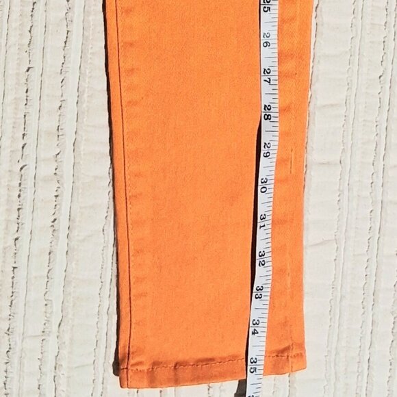 Emperial Orange Ripped Skinny Women's Jeans Size 5 Size S. - Picture 6 of 17